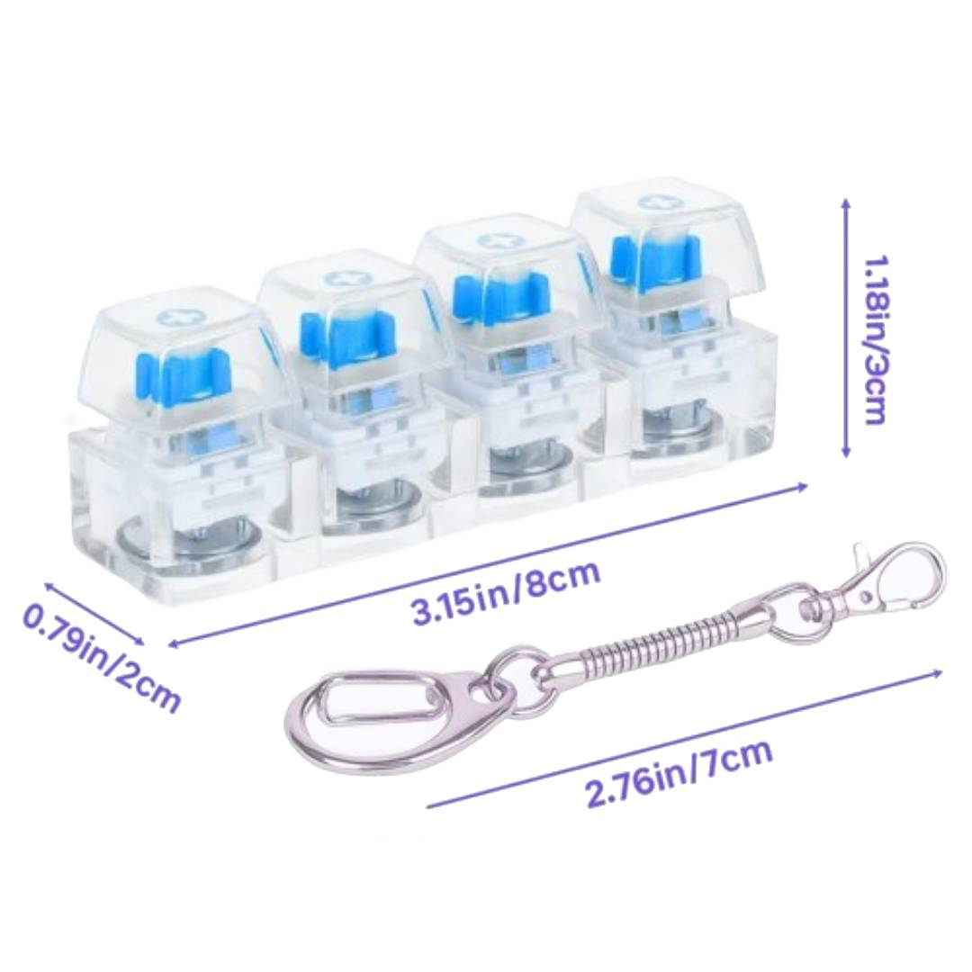 Naciśnij!™ – Antystresowy Brelok z Klikającymi Klawiszami